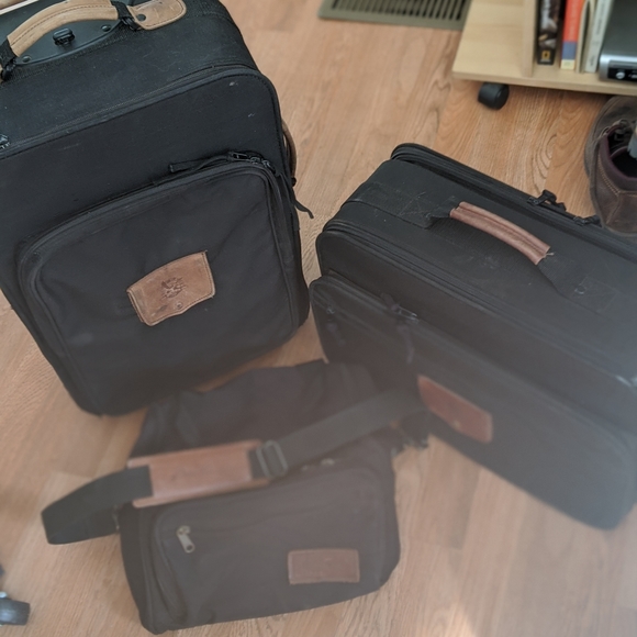 Eddie Bauer Bags Eddie Bauer 3 Piece Vintage Luggage Set Poshmark